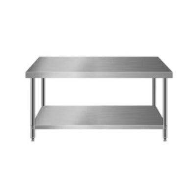 MATAF STAINLESS STEEL WORKING TABLE WITH 1 TIER UNDERSHELF