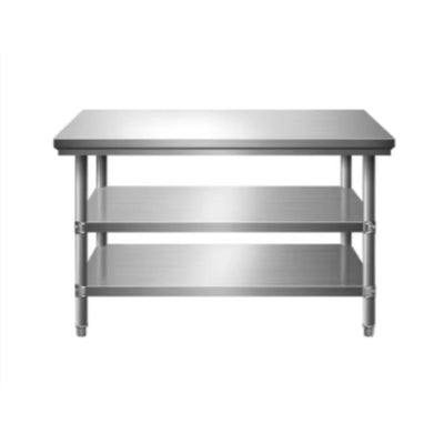 MATAF STAINLESS STEEL WORKING TABLE WITH 2 TIER UNDERSHELF