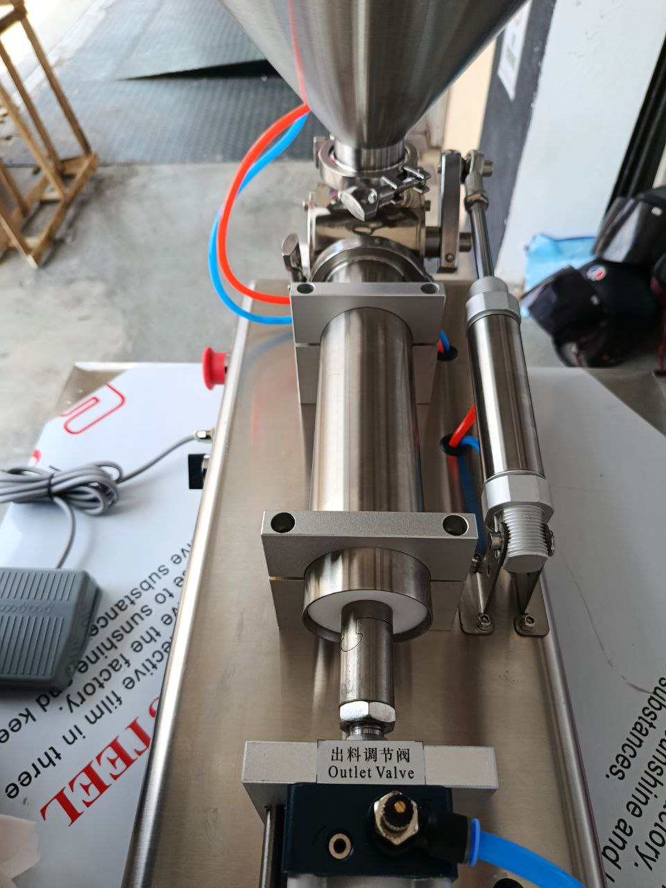 MATAF MTF-G1WTD500 SINGLE HEAD CYLINDER FILLING MACHINE 50-500ML C/W COMPRESSOR