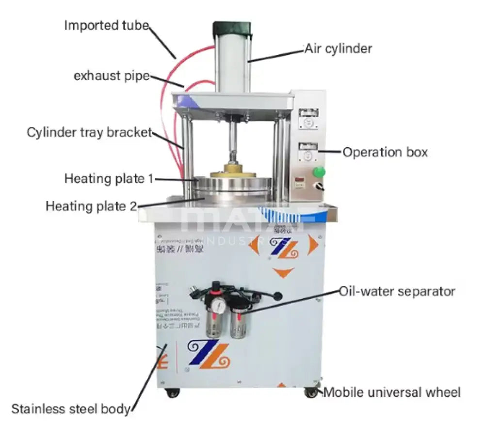 MATAF MTF-CQ20 INDUSTRIAL STAINLESS STEEL ROTI TORTILLA BREAD PRESS MAKER