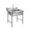 MATAF STAINLESS STEEL SINK TABLE SINGLE BOWL SINK