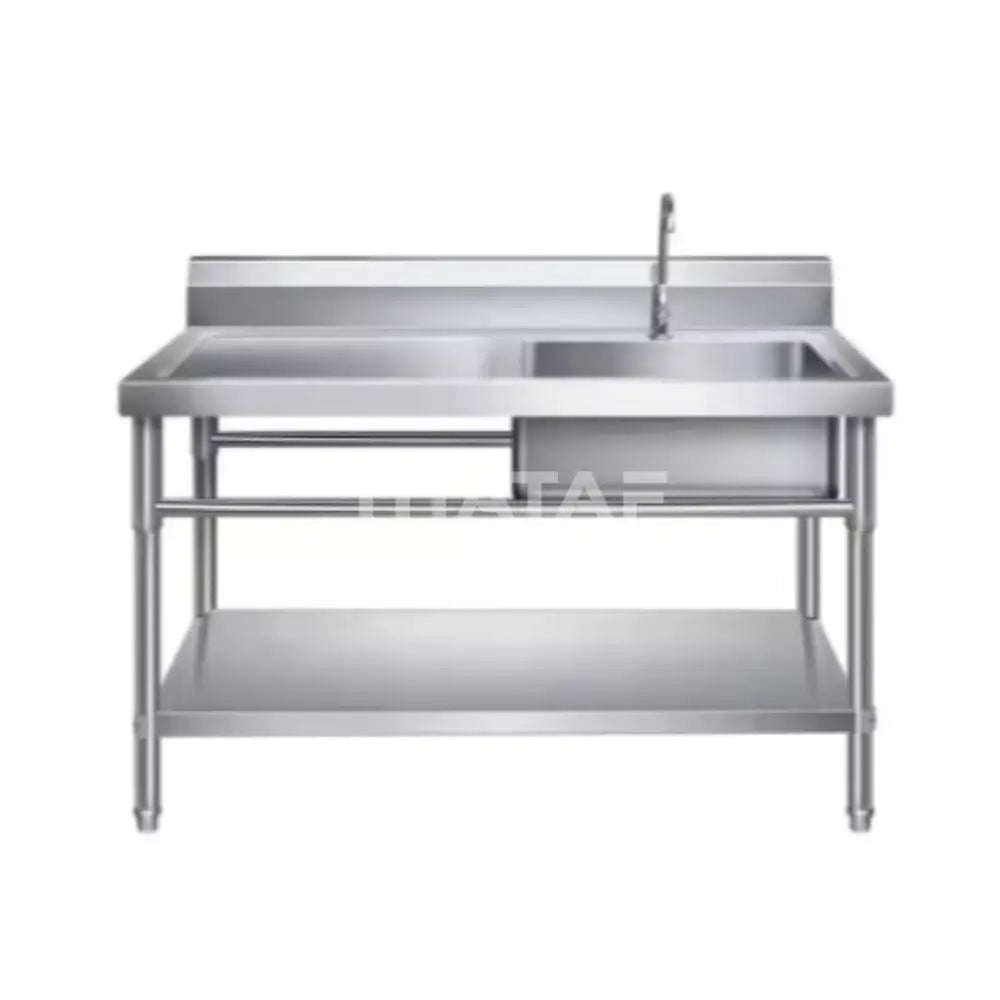 MATAF STAINLESS STEEL SINK TABLE SINGLE BOWL SINK RIGHT